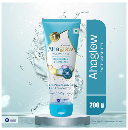Ahaglow Advanced Skin Rejuvenating Face Wash | Effective Pore Cleanser | SLS & Paraben-Free Face Care Product - Classic Derma