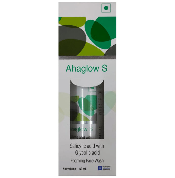 Ahaglow S Foaming Face Wash with Salicylic & Glycolic Acid - Classic Derma