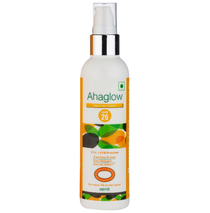 Ahaglow SPF 26 Sunscreen Lotion