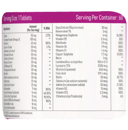 Aidvita Multivitamins One Daily for Woman Veg Tablet