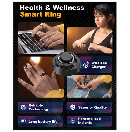 Aabo X1 Titanium Built IP68 Smart Ring Black 8