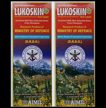 Aimil Lukoskin Oral Liquid | For Skin Health (100 ml Each) - Classic Derma
