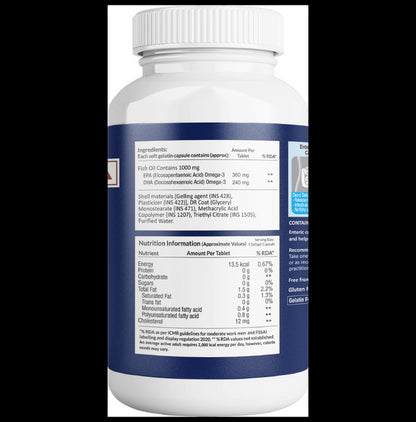 AIWO Ultimate Omega 3 Double Strength Fish Oil 1000mg for Heart Health | Capsule