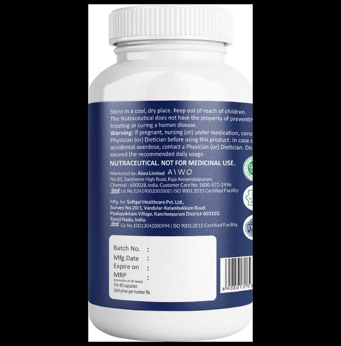 AIWO Ultimate Omega 3 Double Strength Fish Oil 1000mg for Heart Health | Capsule