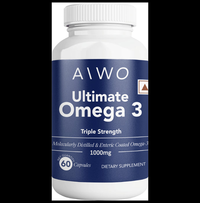 AIWO Ultimate Omega -3 Triple Strength 1000mg Capsule - Classic Derma