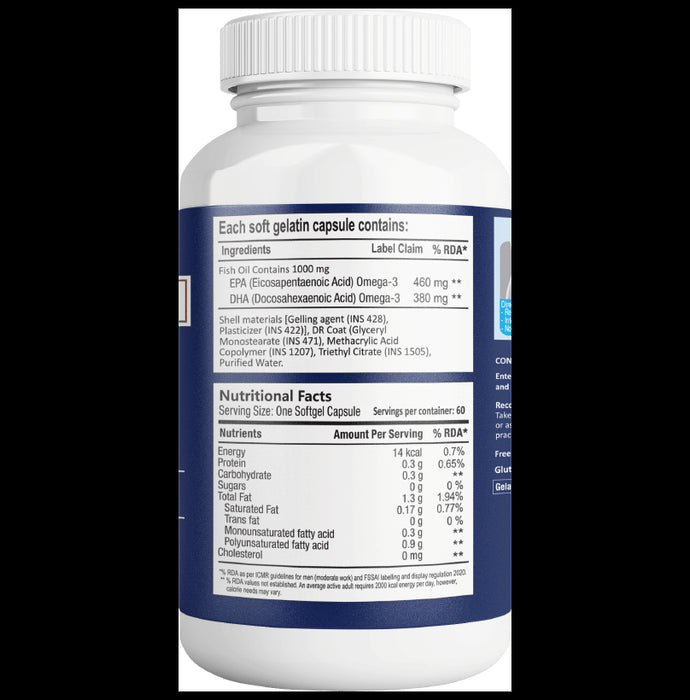 AIWO Ultimate Omega -3 Triple Strength 1000mg Capsule