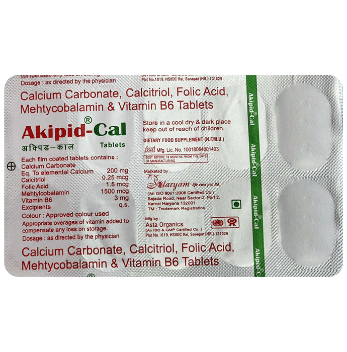 Akipid-Cal Tablet - Classic Derma