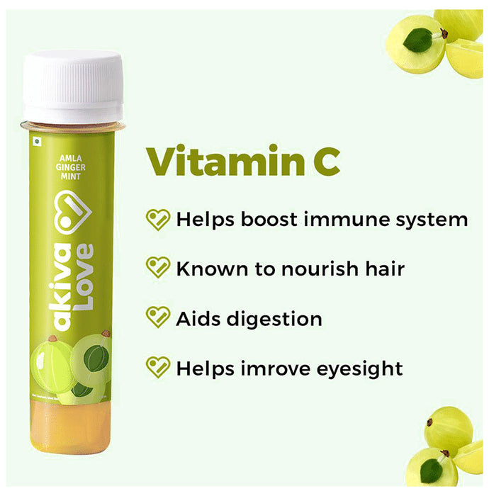 Akiva Amla Honey Ginger Drink (40ml Each)