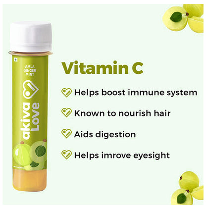 Akiva Amla Honey Ginger Drink (40ml Each)