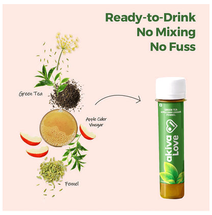 Akiva Green Tea Apple Cider Vinegar Drink (40ml Each)