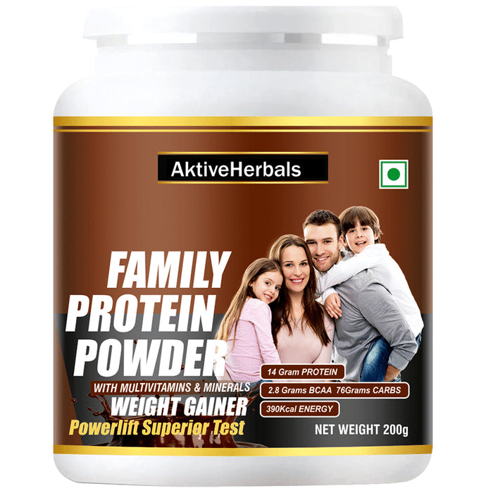 Aktive Herbals Family Protein Powder with Multivitamins & Minerals - Classic Derma