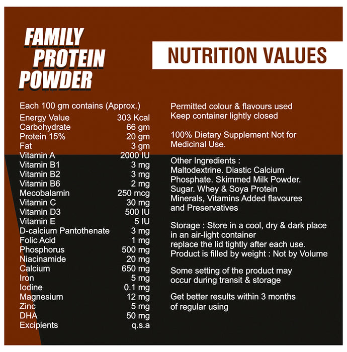 Aktive Herbals Family Protein Powder with Multivitamins & Minerals