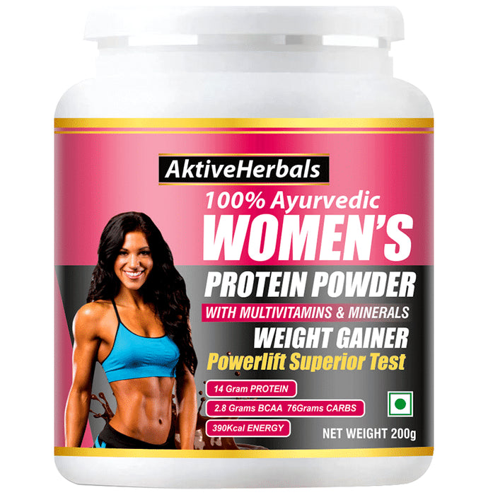 Aktive Herbals Women's Weight Gainer Protein Powder with Multivitamins & Minerals - Classic Derma