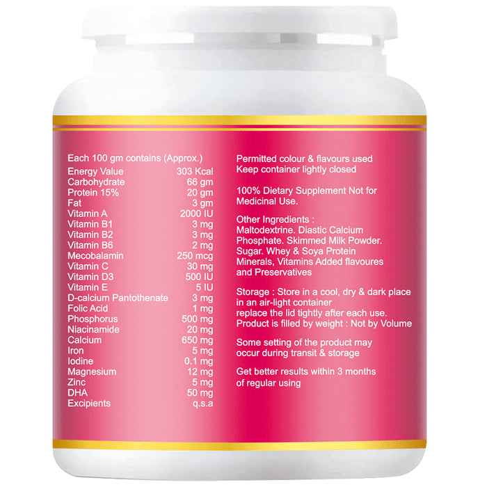 Aktive Herbals Women's Weight Gainer Protein Powder with Multivitamins & Minerals