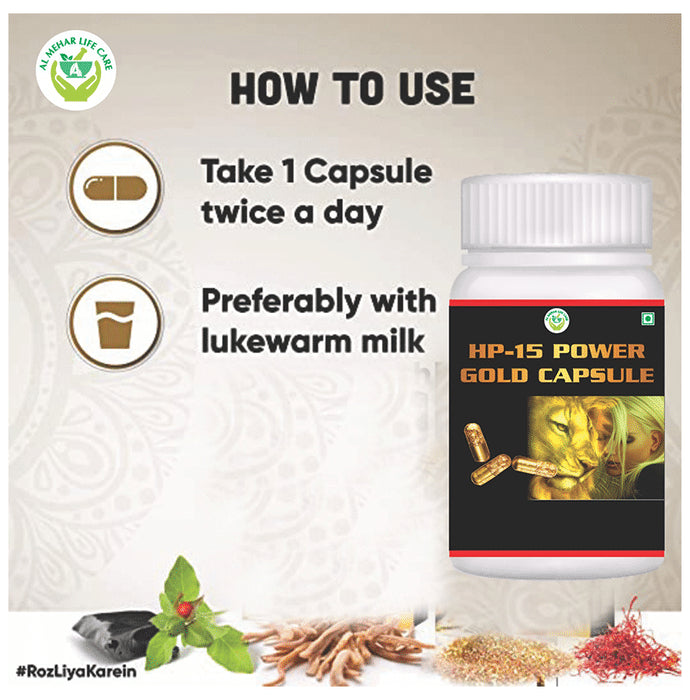 Al Mehar Life Care HP 15 Power Gold Capsule