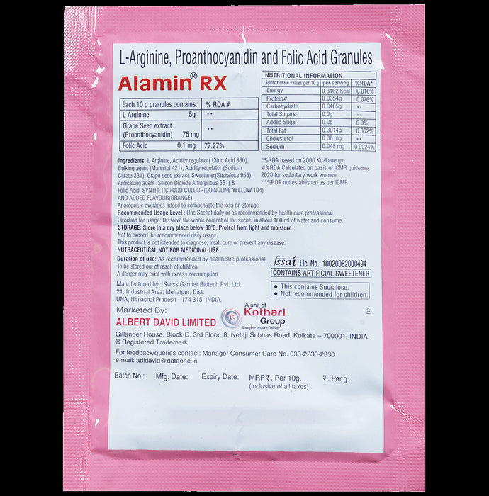 Alamin RX Granules Orange Sugar Free