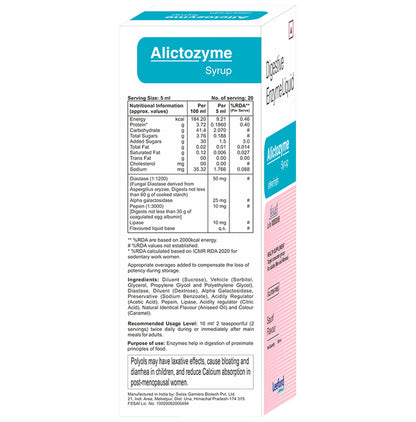 Alictozyme Syrup Saunf