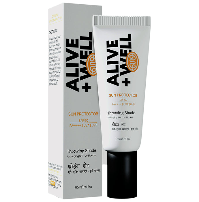 Alive & Well Alive + Well Throwing Shade Sun Protector SPF 50 PA++++ - Classic Derma