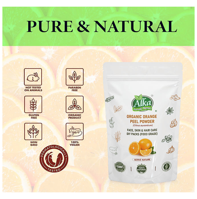 Alka Ayurvedic Pharmacy Organic Orange Peel Powder