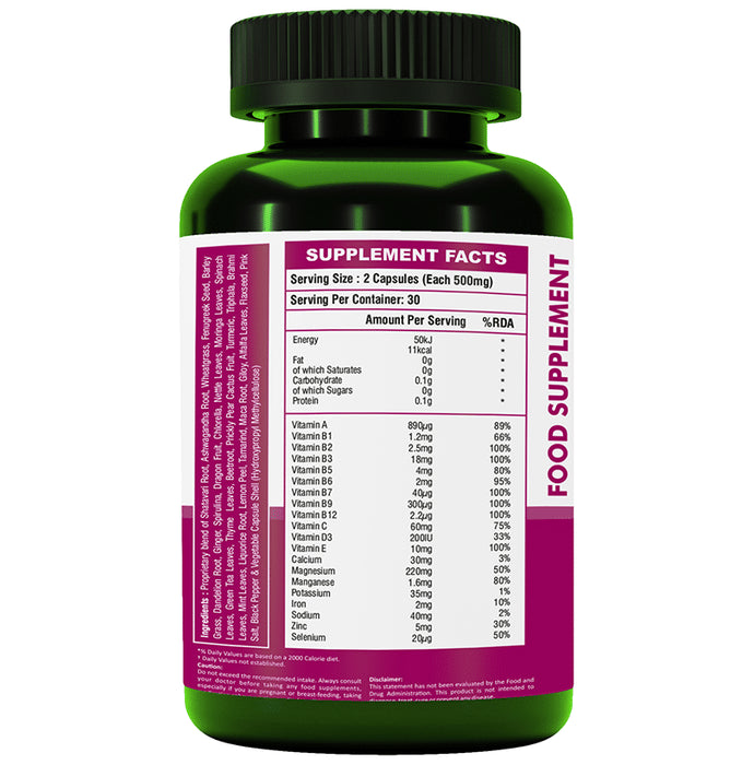 Alka Ayurvedic Pharmacy Plant Based Multivitamin for Woman Veg Capsule