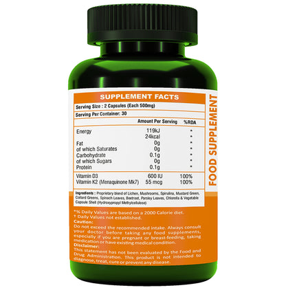 Alka Ayurvedic Pharmacy Plant Based Vitamin D3+ K2