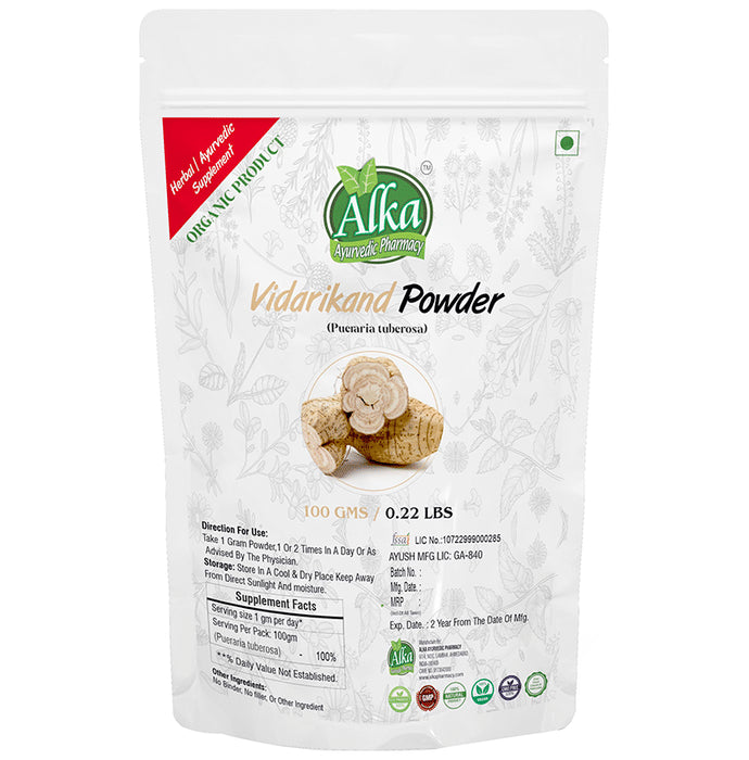 Alka Ayurvedic Pharmacy Vidarikand Powder - Classic Derma
