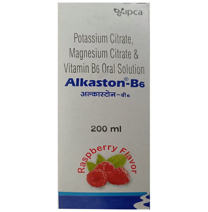 Alkaston B-6 Oral Solution with Potassium, Magnesium & Vitamin B6 | Raspberry - Classic Derma