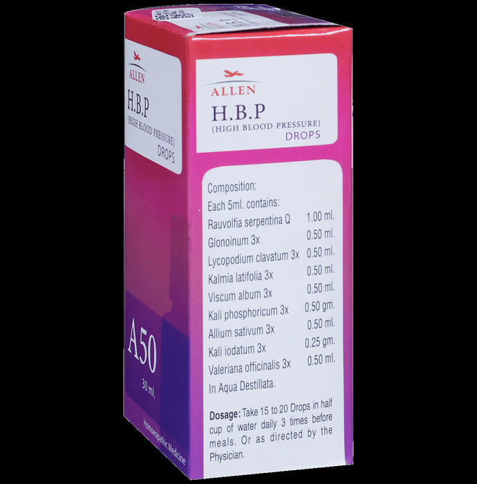 Allen A50 H.B.P (High Blood Pressure) Drop