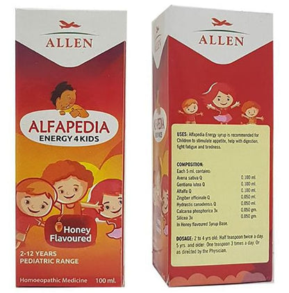 Allen Alfapedia Energy 4 Kids Syrup - Classic Derma