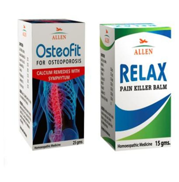 Allen Anti Osteoporosis Combo (Osteofit Tablet + Relax Pain Killer Balm) - Classic Derma