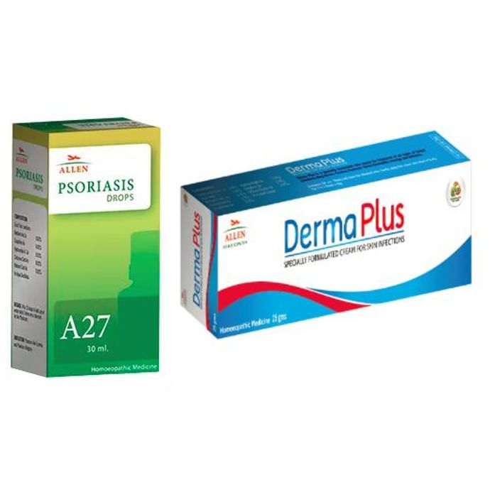 Allen Anti Psoriasis Combo (A27 + Derma Plus Cream) - Classic Derma