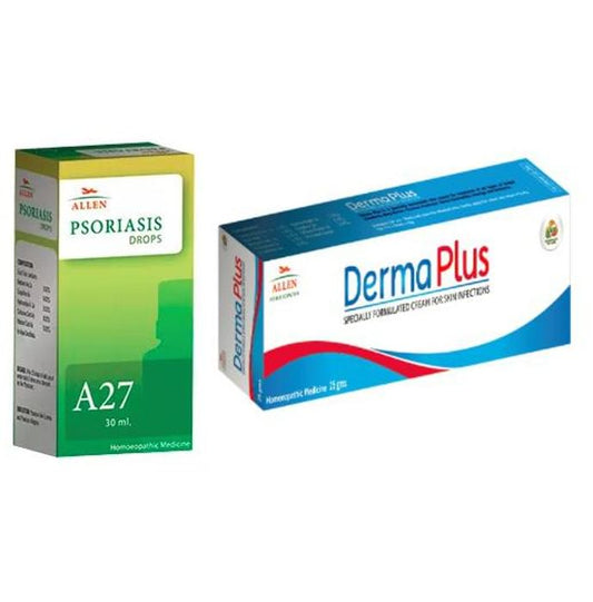 Allen Anti Psoriasis Combo (A27 + Derma Plus Cream) - Classic Derma