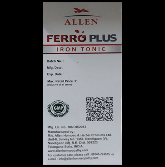 Allen Ferro Plus Iron Tonic