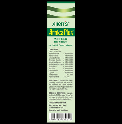 Allen Laboratories Arnica Plus Water Based Hair Vitalizer (100ml Each)