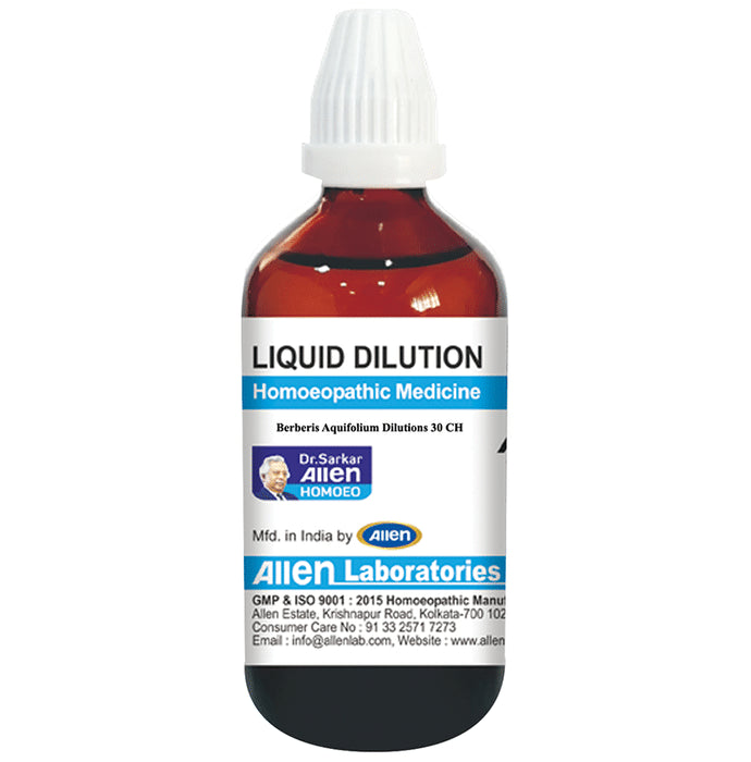 Allen Laboratories Berberis Aquifolium Liquid Dilution 30 CH - Classic Derma