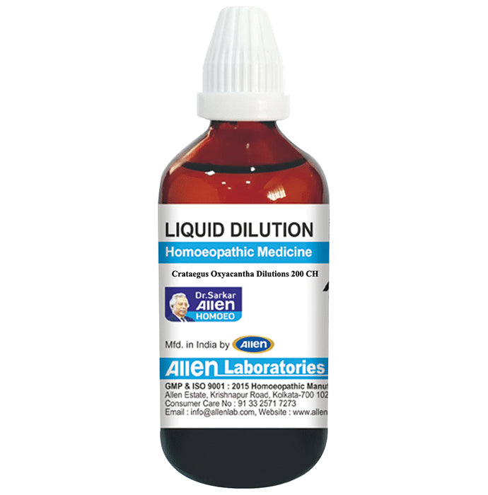Allen Laboratories Crataegus Oxyacantha Liquid Dilution 200 CH - Classic Derma