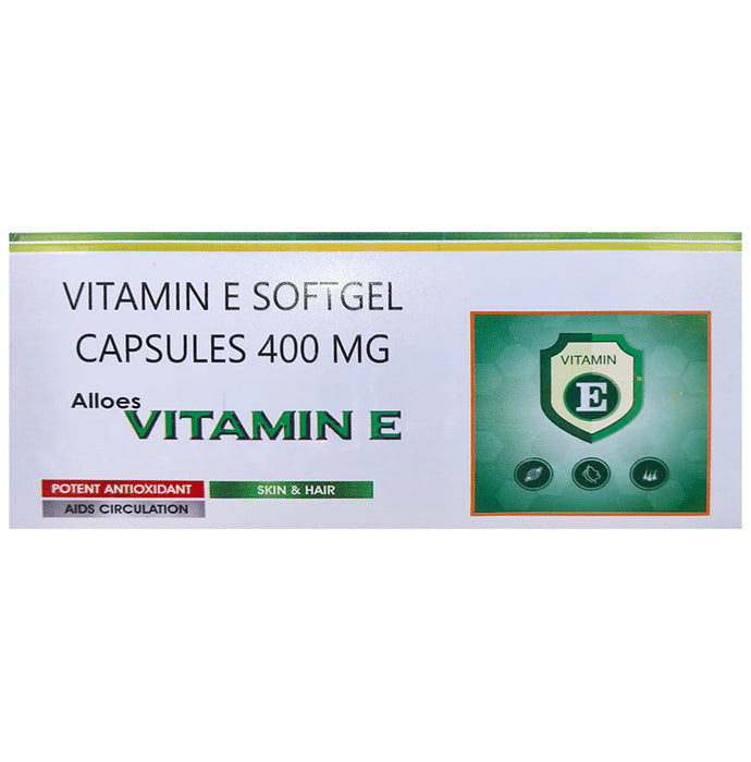 Alloes Vitamin E Softgel Capsules (10 Each) - Classic Derma