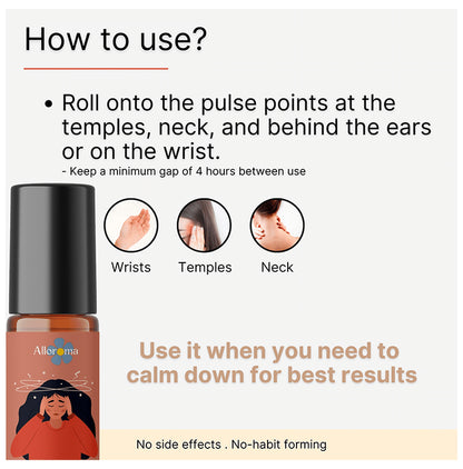 Alloroma Migraine Away Roll-On Oil (10ml Each)