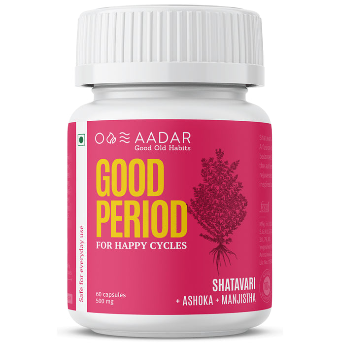 Aadar Good Period 500mg Capsule (60 Each) - Classic Derma