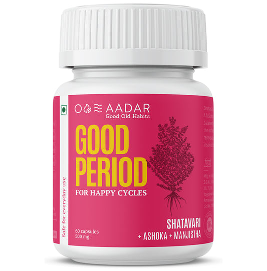 Aadar Good Period 500mg Capsule (60 Each) - Classic Derma