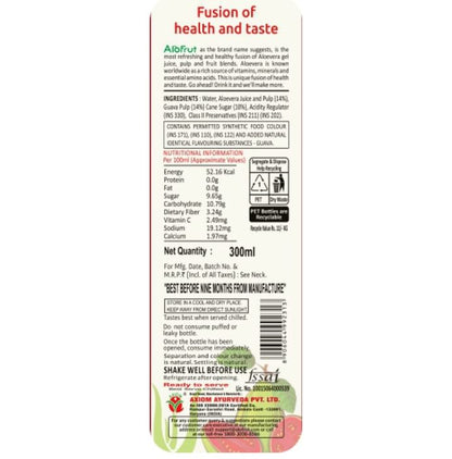 Alo Frut Aloevera + Guava Juice