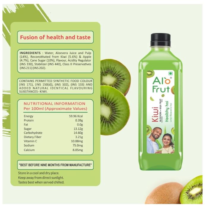 Alo Frut Aloevera + Kiwi Fruit Juice