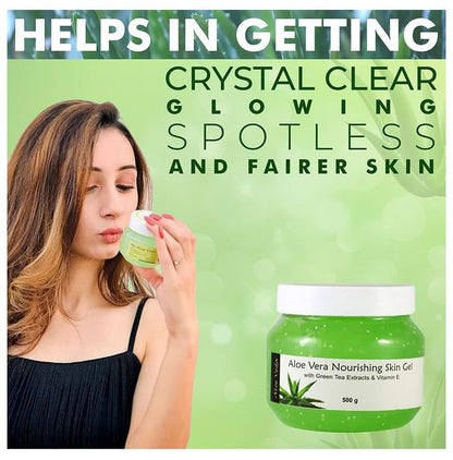 Aloe Veda Nourishing Aloe Vera Gel (with Green Tea Extracts & Vitamin E)