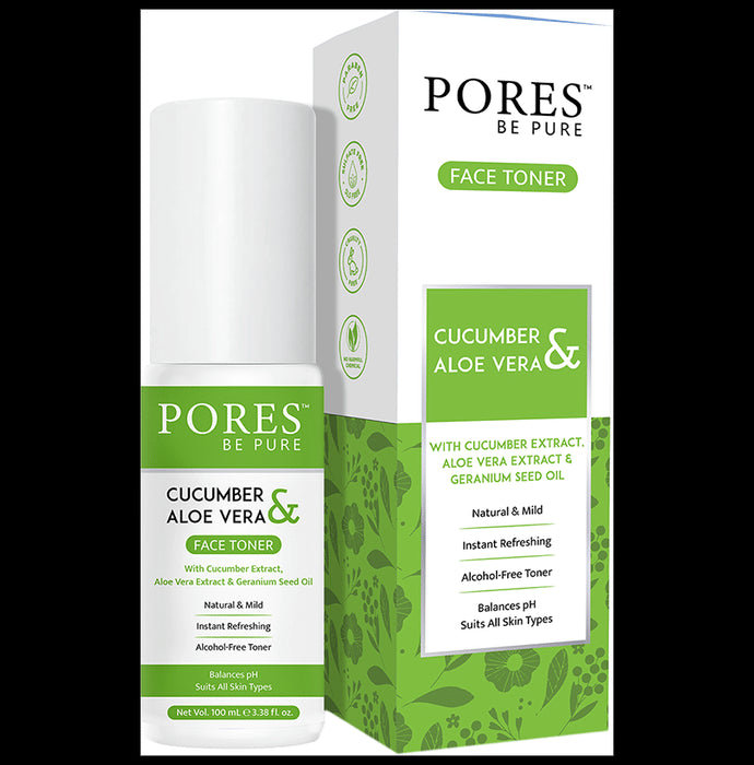 Pores Be Pure Cucumber and Aloe Vera Face Toner - Classic Derma