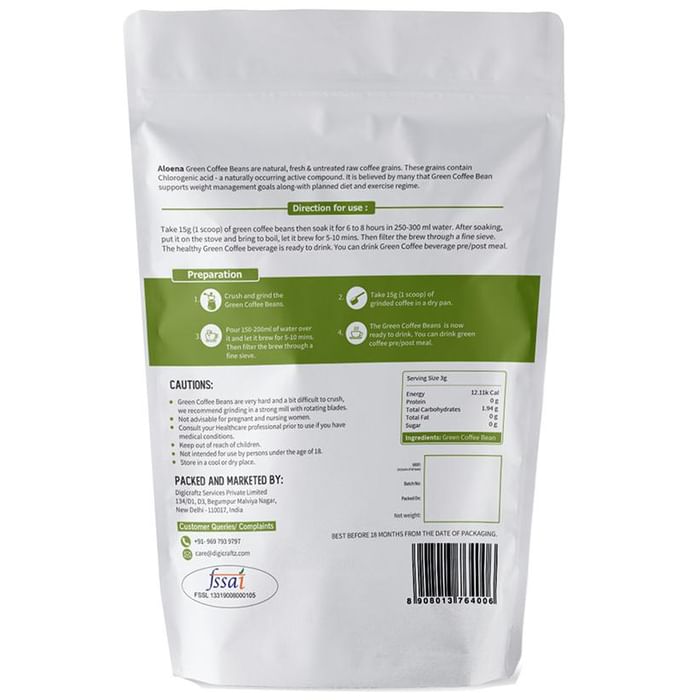 Aloena Unroasted Arabica Green Coffee Beans