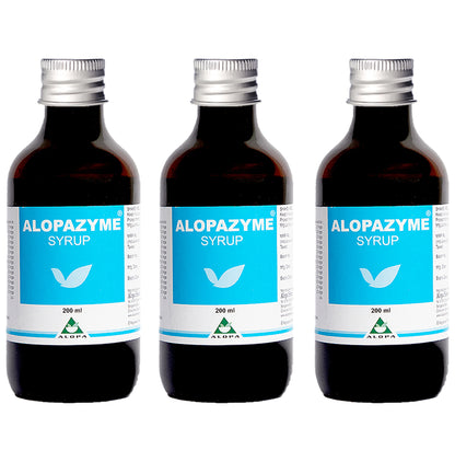 Alopazyme Syrup for Bloating, Indigestion and Gastric Relief (200ml Each) - Classic Derma