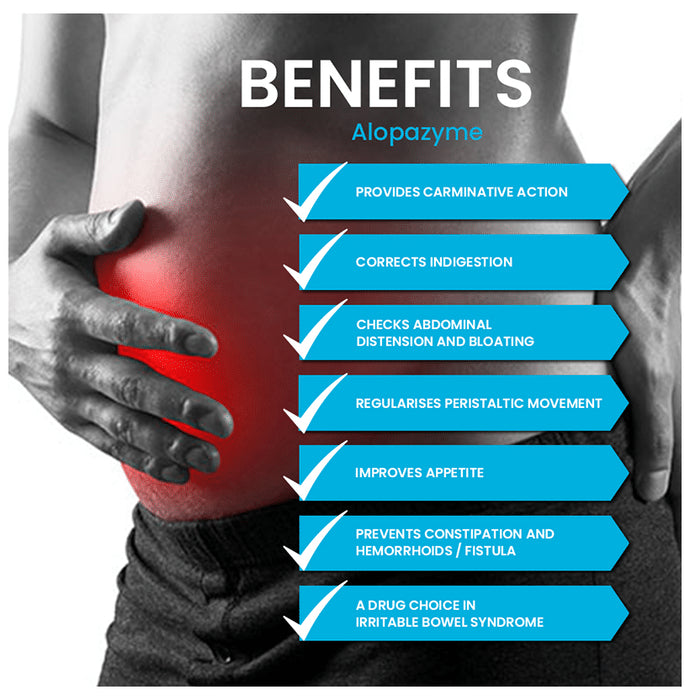 Alopazyme Syrup for Bloating, Indigestion and Gastric Relief (200ml Each)