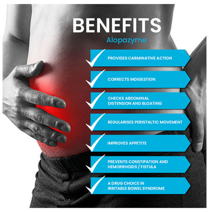 Alopazyme Syrup for Bloating, Indigestion and Gastric Relief (200ml Each)