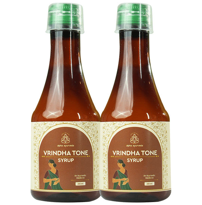 Alpha Ayurveda Vrindha Tone Syrup (200ml Each) - Classic Derma