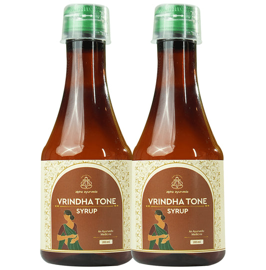 Alpha Ayurveda Vrindha Tone Syrup (200ml Each) - Classic Derma